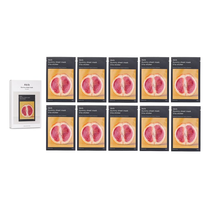 Abib Gummy Sheet Mask Vita Sticker 27ml x10pcsProduct Thumbnail