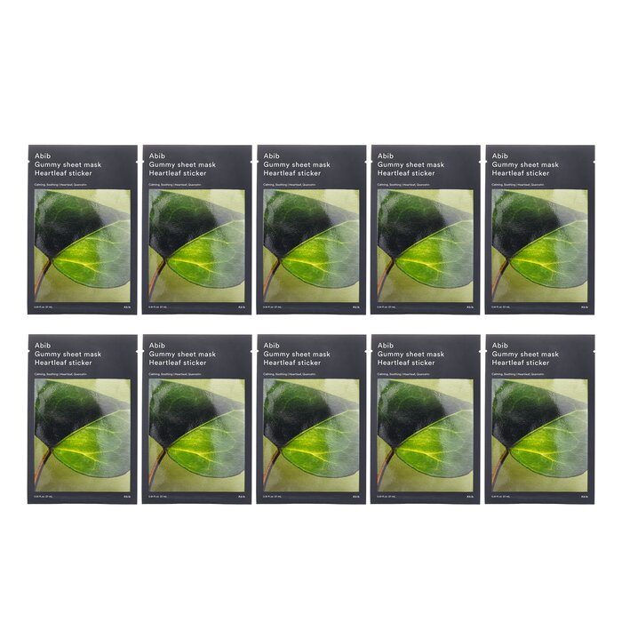 Abib Gummy Sheet Mask Heartleaf Sticker 27ml x 10pcsProduct Thumbnail