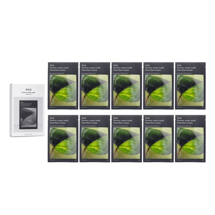 Abib Gummy Sheet Mask Heartleaf Sticker 27ml x 10pcsProduct Thumbnail