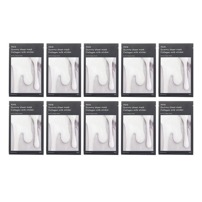 Abib Gummy Sheet Mask Collagen Milk Sticker 27ml x 10pcsProduct Thumbnail