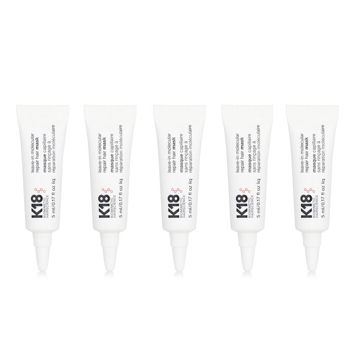 K18 【Super Saver Pack】Leave-In Molecular Repair Hair Mask 5ml/0.17oz x5Product Thumbnail