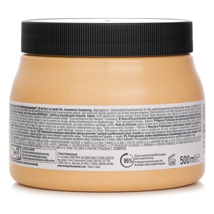 L'Oreal Absolut Repair Professional Hair Mask 500ml/16.9ozProduct Thumbnail