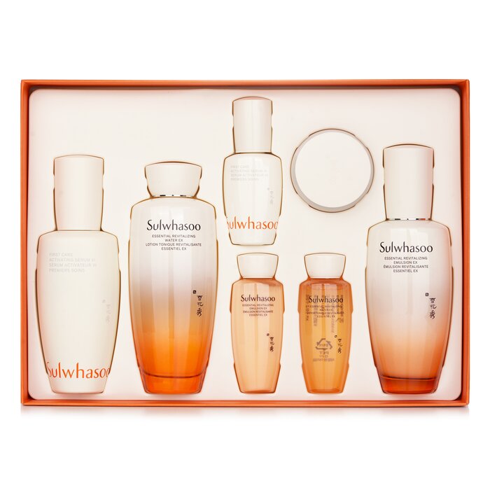 Sulwhasoo Essential First Care Set: First Care Activating Serum VI 90ml+Essential Revitalizing Emulsion EX 125ml+Essential Revitalizing 3pcsProduct Thumbnail