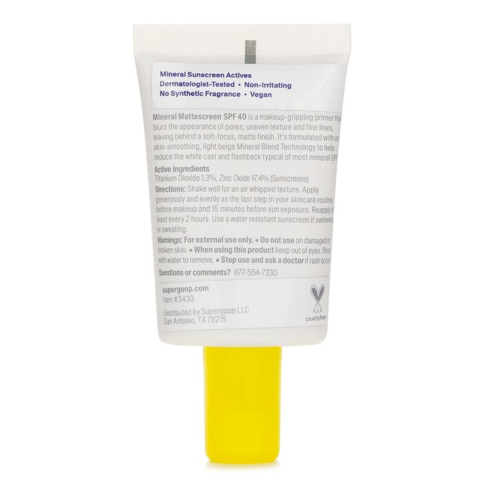 Supergoop Mineral Mattescreen SPF 40 20mlProduct Thumbnail