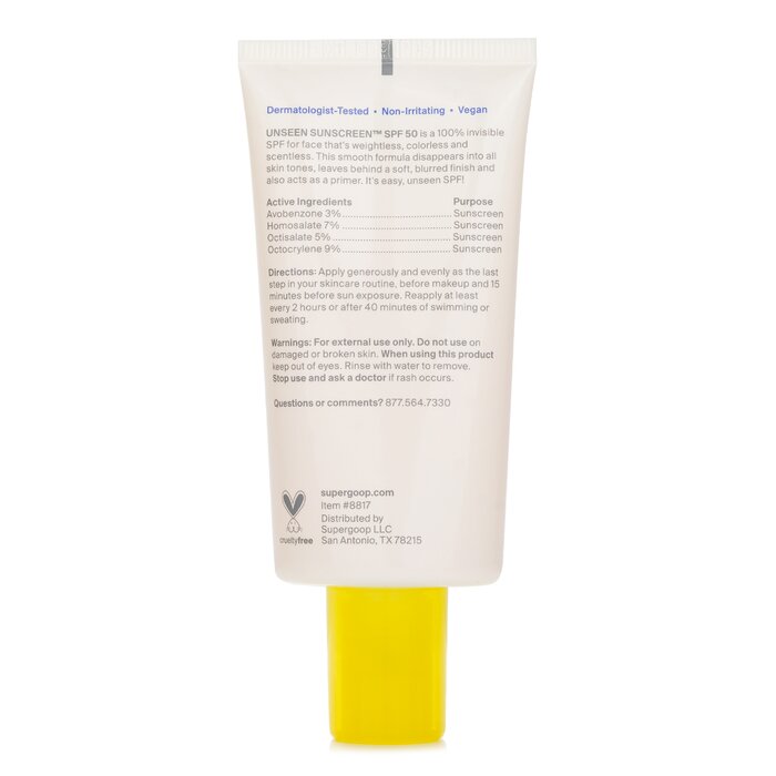 Supergoop Unseen Sunscreen SPF 50 50mlProduct Thumbnail