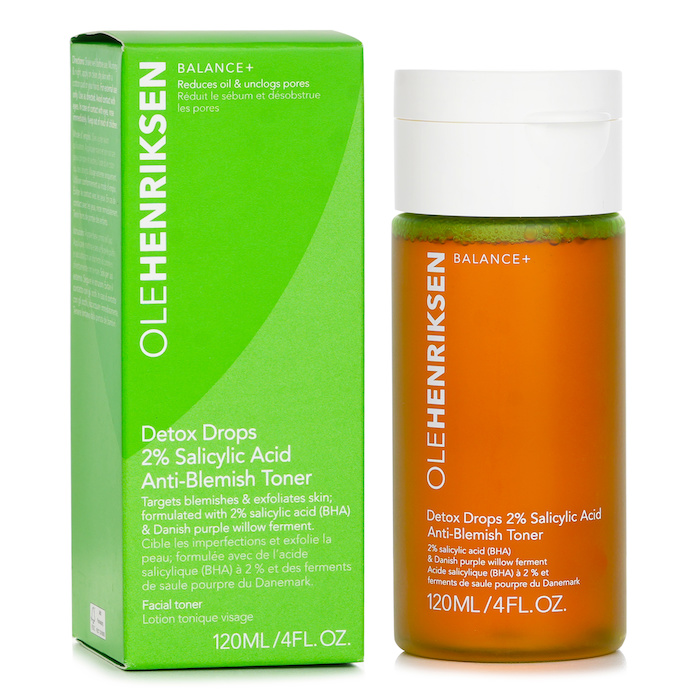 Ole Henriksen Detox Drops 2% Salicylic Acid Anti-Blemish Toner 120mlProduct Thumbnail