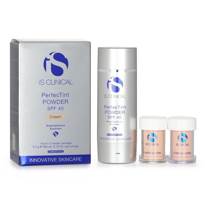 IS Clinical Perfectint Powder SPF 40 Sunscreen Cream (1 Brush + 2 Cartridges) (Unboxed) 3.5g/0.12ozProduct Thumbnail