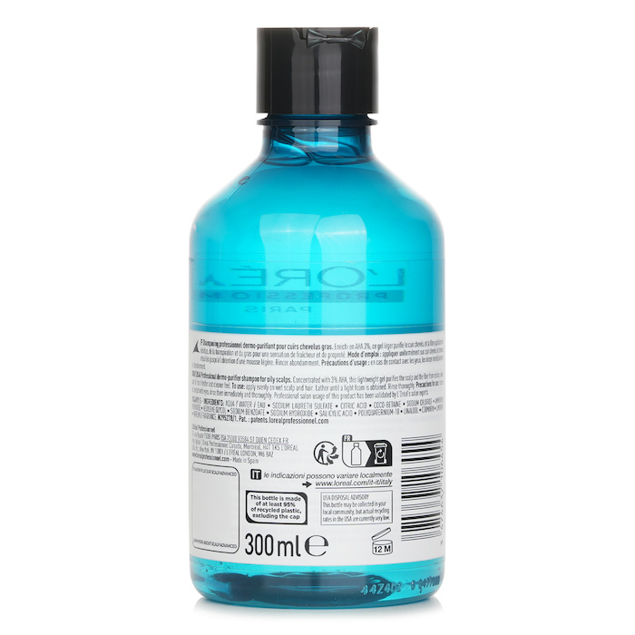 L'Oreal Scalp Advanced Anti Gras Oiliness Professional Shampoo 300mlProduct Thumbnail