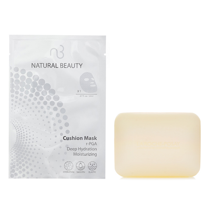 La Roche Posay La Roche Posay Lipikar Surgras Cleansing Bar(Random Packaging) 150g X Natural Beauty r-PGA Deep Hydration Moisturizing Cushion Mask (Exp Date: 01/2026) 6x 20ml 2pcsProduct Thumbnail