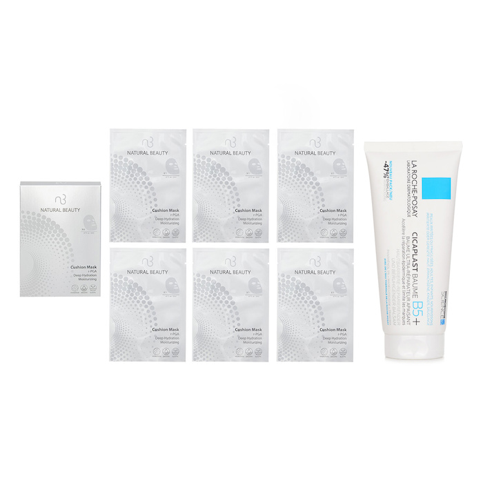 La Roche Posay La Roche Posay Cicaplast Baume B5 Soothing Repairing Balm(Random Packaging) 100ml X Natural Beauty r-PGA Deep Hydration Moisturizing Cushion Mask (Exp Date: 01/2026) 6x 20ml 2pcsProduct Thumbnail