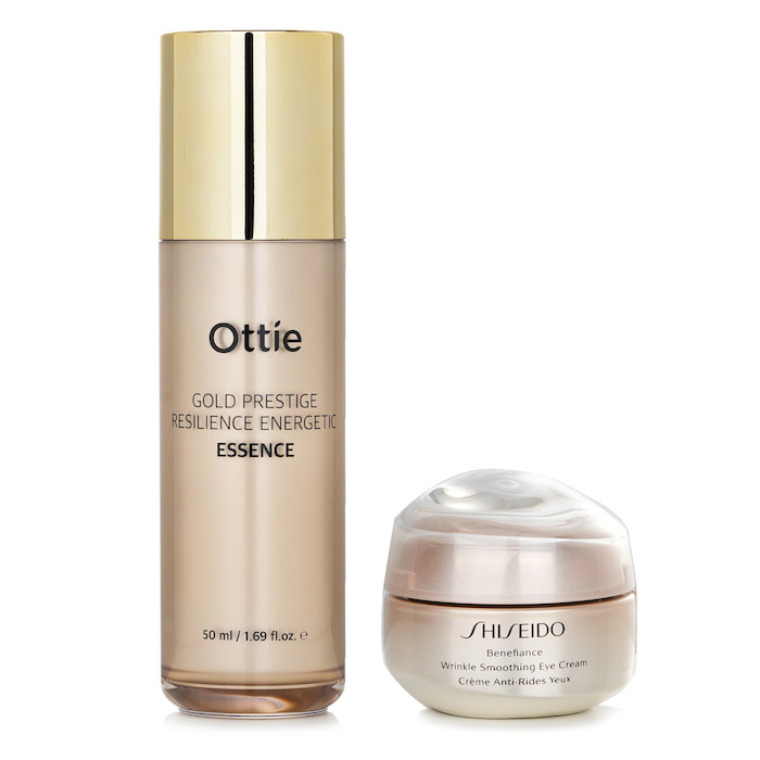 Shiseido Shiseido Benefiance Wrinkle Smoothing Eye Cream 15ml X Ottie Gold Prestige Resilience Energetic Essence 50ml 2pcsProduct Thumbnail