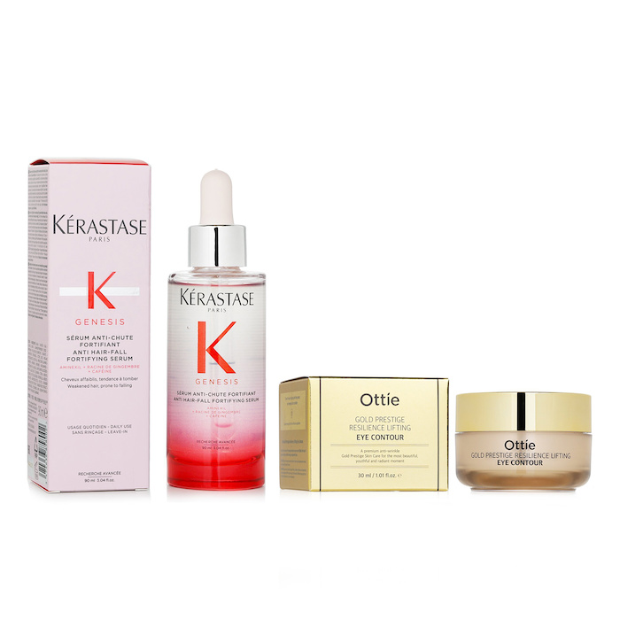 Kerastase Kerastase Genesis Anti Hair-Fall Fortifying Sérum (Weakened Hair, Prone to Falling) 90ml X Ottie Gold Prestige Resilience Lifting Eye Contour 30ml 2pcsProduct Thumbnail