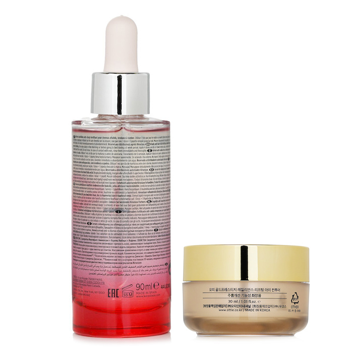 Kerastase Kerastase Genesis Anti Hair-Fall Fortifying Sérum (Weakened Hair, Prone to Falling) 90ml X Ottie Gold Prestige Resilience Lifting Eye Contour 30ml 2pcsProduct Thumbnail
