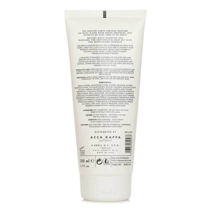 Acca Kappa White Moss Shampoo & Shower Gel 200mlProduct Thumbnail