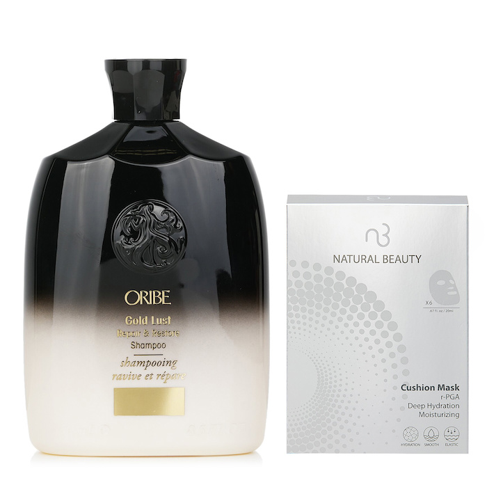 Oribe Oribe Gold Lust Repair & Restore Shampoo 250ml X Natural Beauty r-PGA Deep Hydration Moisturizing Cushion Mask (Exp Date: 01/2026) 6x 20ml 2pcsProduct Thumbnail