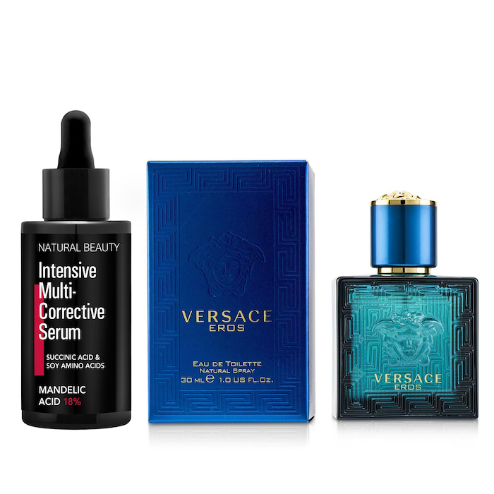Versace Versace Eros Eau De Toilette Spray 30ml X Natural Beauty Intensive Multi-Corrective Serum - Mandelic Acid 18% (Exp Date: 12/2025) 35ml 2pcsProduct Thumbnail