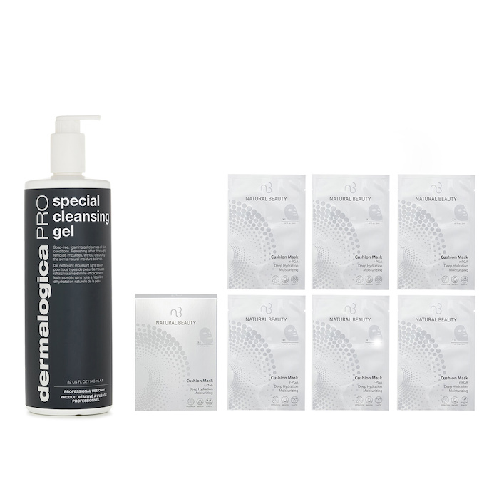 Dermalogica Dermalogica Special Cleansing Gel PRO (Salon Size) 946ml X Natural Beauty r-PGA Deep Hydration Moisturizing Cushion Mask (Exp Date: 01/2026) 6x 20ml 2pcsProduct Thumbnail