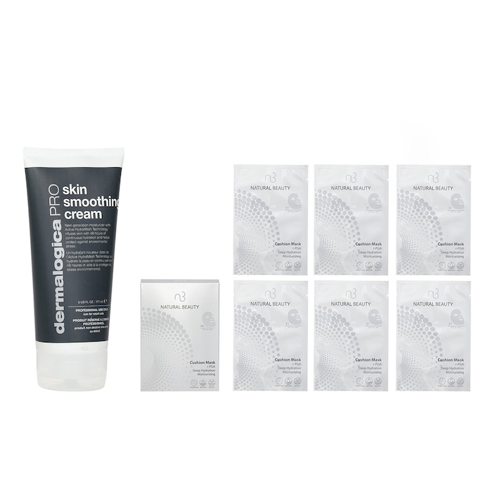 Dermalogica Dermalogica Skin Smoothing Cream PRO (Salon Size) 177ml X Natural Beauty r-PGA Deep Hydration Moisturizing Cushion Mask (Exp Date: 01/2026) 6x 20ml 2pcsProduct Thumbnail
