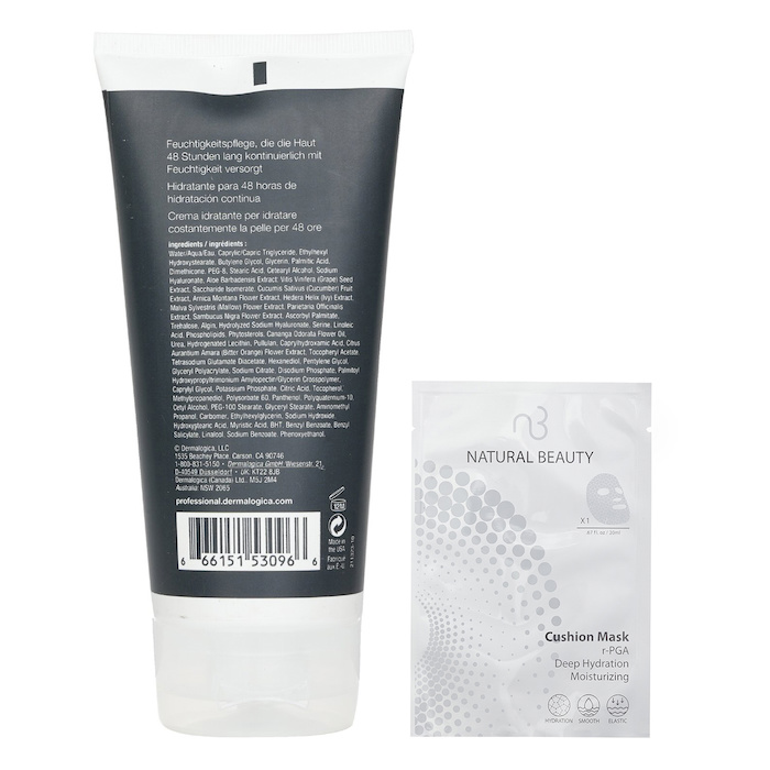 Dermalogica Dermalogica Skin Smoothing Cream PRO (Salon Size) 177ml X Natural Beauty r-PGA Deep Hydration Moisturizing Cushion Mask (Exp Date: 01/2026) 6x 20ml 2pcsProduct Thumbnail