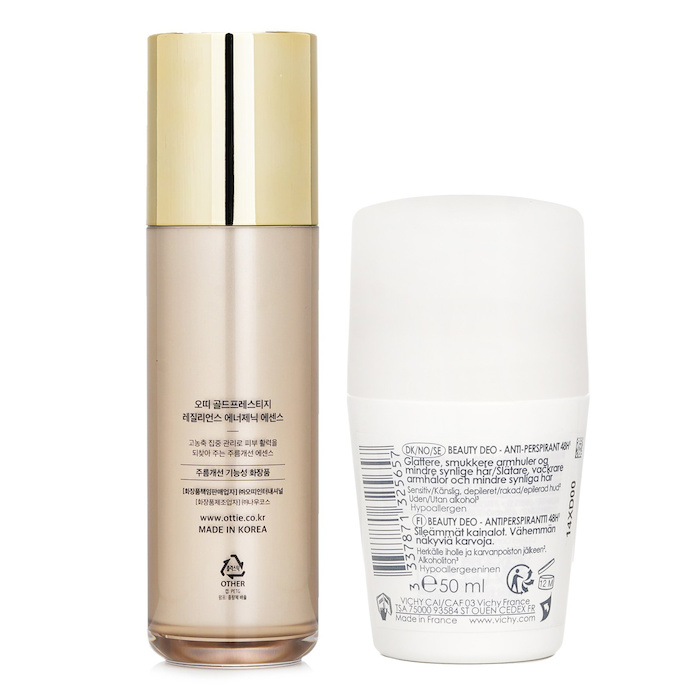 비쉬 Vichy 비쉬 뷰티 데오 48시간 안티퍼스피런트 롤온 (민감성 피부용) 50ml X 오티 골드 프레스티지 레질리언스 에너제틱 에센스 50ml 2pcsProduct Thumbnail