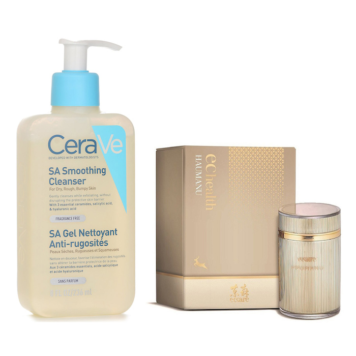 CeraVe CeraVe SA Smoothing Cleanser(Random Packaging) 236ml X EcKare Haumanu Capsule30Capsules 2pcsProduct Thumbnail