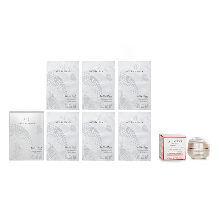 Shiseido Shiseido Benefiance Wrinkle Smoothing Eye Cream 15ml X Natural Beauty r-PGA Deep Hydration Moisturizing Cushion Mask (Exp Date: 01/2026) 6x 20ml 2pcsProduct Thumbnail