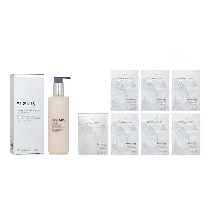Elemis Elemis Dynamic Resurfacing Facial Wash 200ml X Natural Beauty r-PGA Deep Hydration Moisturizing Cushion Mask (Exp Date: 01/2026) 6x 20ml 2pcsProduct Thumbnail