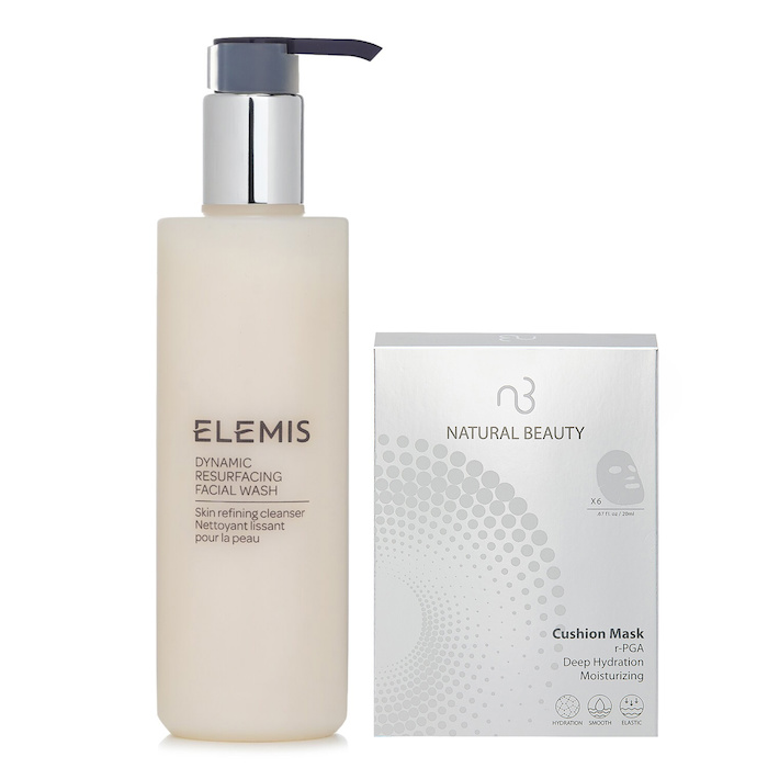 Elemis Elemis Dynamic Resurfacing Facial Wash 200ml X Natural Beauty r-PGA Deep Hydration Moisturizing Cushion Mask (Exp Date: 01/2026) 6x 20ml 2pcsProduct Thumbnail