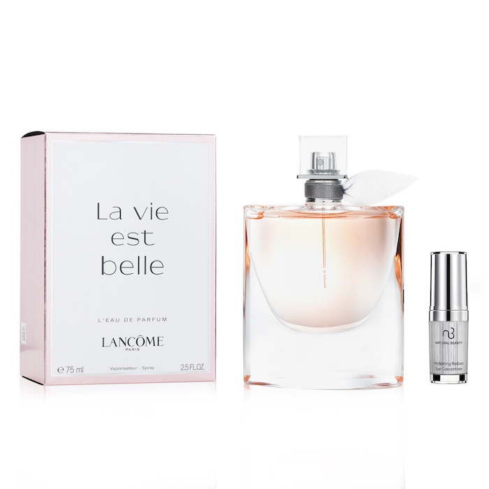 Lancome Lancome La Vie Est Belle L'Eau De Parfum Spray 75ml X Natural Beauty Hydrating Radiant Eye Concentrate (Exp Date: 02/2026) 15ml 2pcsProduct Thumbnail