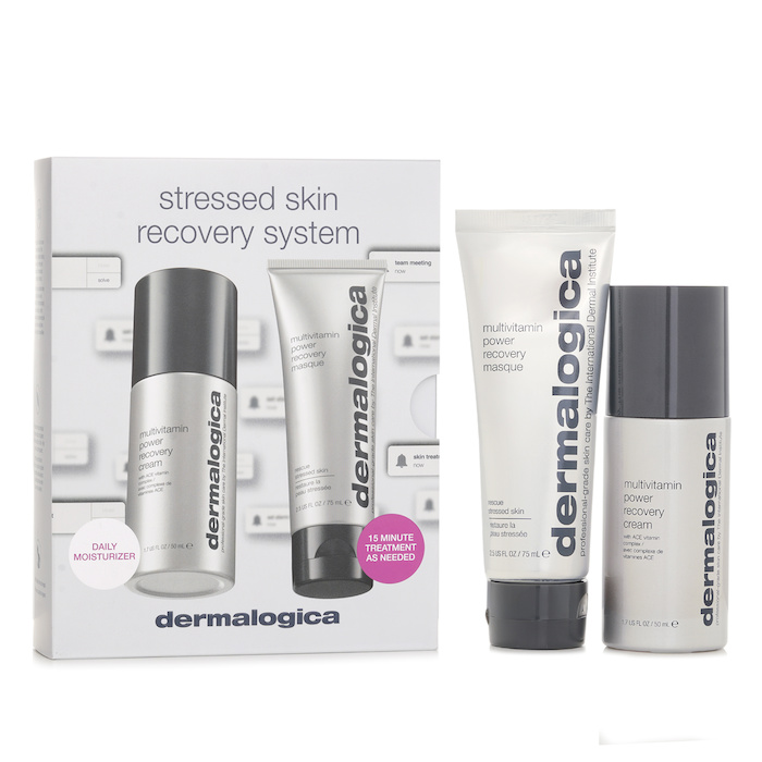 Dermalogica Stressed Skin Recovery System Set :MultiVitamin Power Recovery Cream 50ml +MultiVitamin Power Recovery Masque 75ml 2pcsProduct Thumbnail