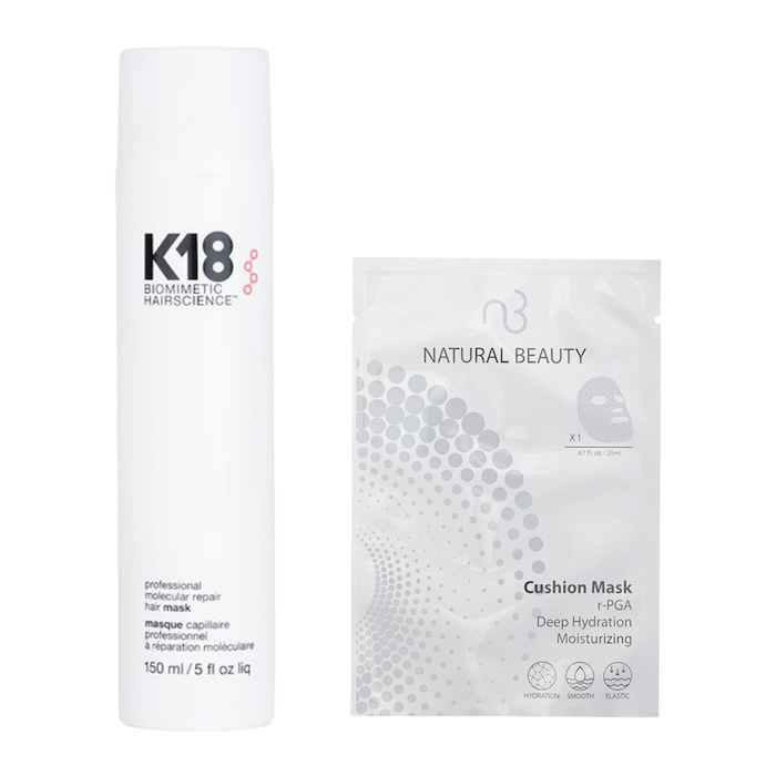 K18 Professional Molecular Repair Hair Mask X r-PGA Deep Hydration Moisturizing Cushion Mask (Exp Date:6/1/2026) 2pcsProduct Thumbnail