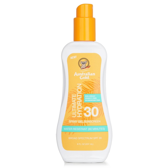 Australian Gold Spray Gel Sunscreen SPF 30 (Ultimate Hydration) (Exp. Date 01 Mar 2026) 237ml/8ozProduct Thumbnail