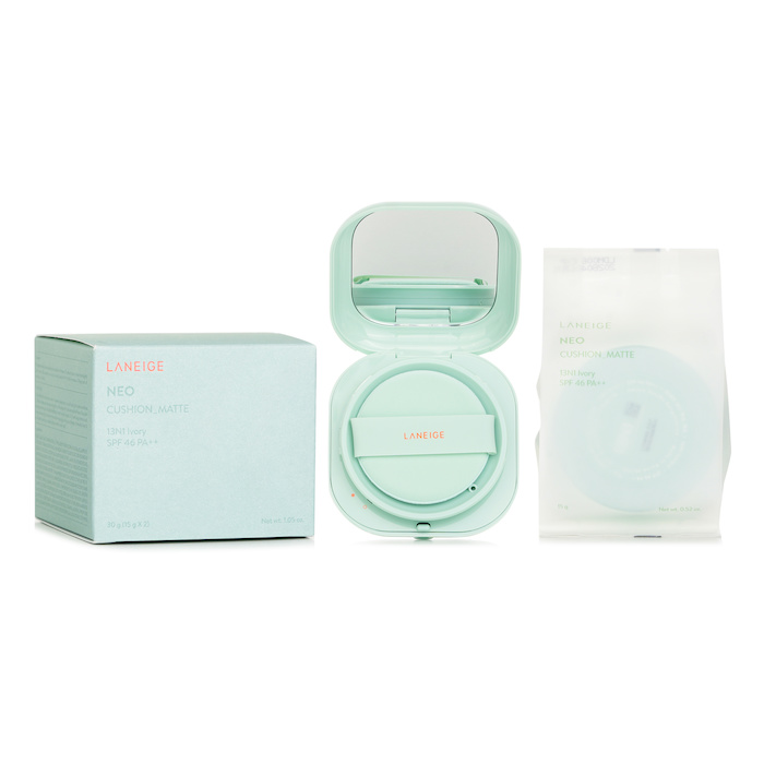Laneige NEO Cushion Matte SPF46 PA++ # 13N1 Ivory (15g + 15g Refill) 30gProduct Thumbnail