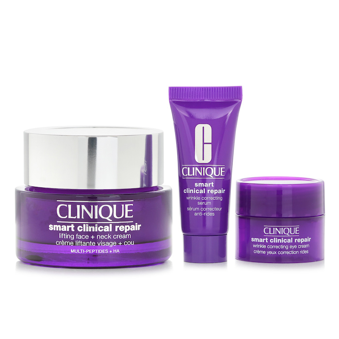 Clinique Smart Clinic.Set: Lifting Face+Neck Cream 50ml+Wrinkle Correcting Serum 10ml+Wrinkle Corrective Eye Cream 5ml +Bag 4pcsProduct Thumbnail