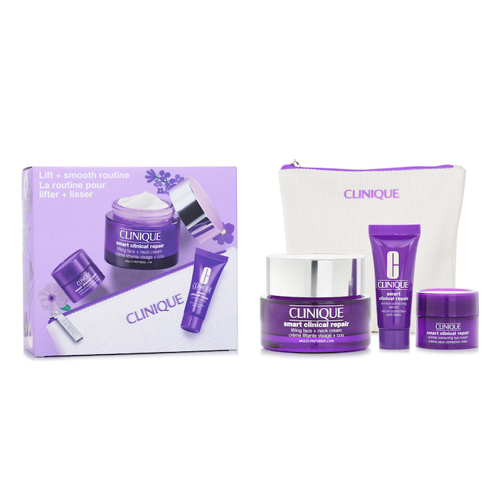 Clinique Smart Clinic.Set: Lifting Face+Neck Cream 50ml+Wrinkle Correcting Serum 10ml+Wrinkle Corrective Eye Cream 5ml +Bag 4pcsProduct Thumbnail