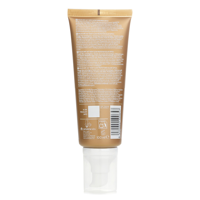 Heliocare by Cantabria Labs 360° Body Glow Sunscreen SPF 50 100mlProduct Thumbnail