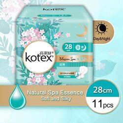 킴벌리-클라크 Kotex - Blossom Spa White Tea UltraThin Pads 28cm(Rapid-Dry,Flexible,Extra Protection)