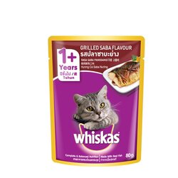 MARS Whiskas - POUCH Grilled Saba Flavor 80G