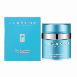 ELEMONT Ultra Spring Aqua Face Gel Cream (Moisturising, Rejuvenating, Soothing, Ant Wrinkle Aging, Hydrating) (e50ml) E808 Fixed Size