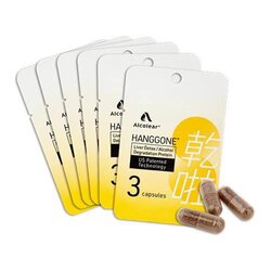 Alcolear Alcolear HANGGONE® Capsule 6 Combo Pack #Anti-hangover Anti-Asian Flush 6 Combo