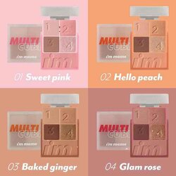 eyeshadow/blush/smokeyes 1pc丨New Package- # 04 Glam Rose