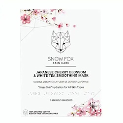 Snow Fox Japanese Cherry Blossom & White Tea Smoothing Mask 5 pcs