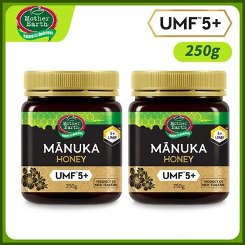 [2 Bottles][UMF™ 5+] New Zealand Manuka Honey 250g [53071]  