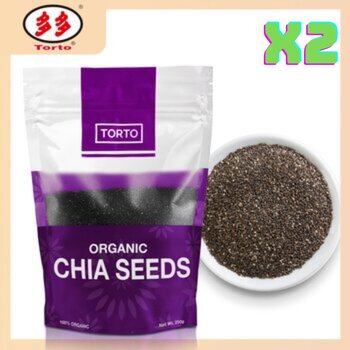 [2 Packs] Organic Chia Seeds - 250g  
