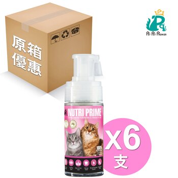 Pet Pet Premier 尚寵 - 寵物神仙粉 澳洲貓貓神仙粉 - Nutri Prime【補營神仙粉】 6支 (改善皮膚、維護視力、毛髮更豐厚光澤、強健骨胳、增強免疫力、強化腦部、補充所需維他命礦物質) 50g一支 Fixed Size