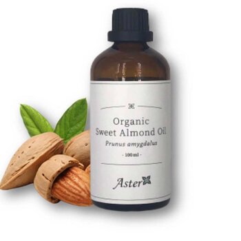 Aster Aroma Organic Sweet Almond Oil (Prunus amygdalus) 100ml Fixed Size