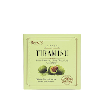 Beryl's Classic TIRAMISU Almond Matcha White Chocolate 50g 50g