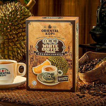 Oriental Kopi Oriental Kopi Putih Durian Musang King Durian White Coffee 10x38.0g 10x38.0g