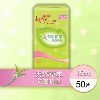 Kotex - Herbal Liners (Regular)(99% Anti-Bateria,Absorbent,Safe,Everyday Freshness,Made in Taiwan)  