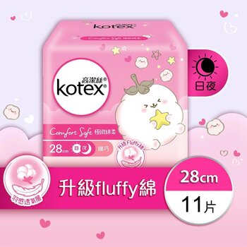 Kotex - Comfort Soft Slim Wing 28cm 11pcs  